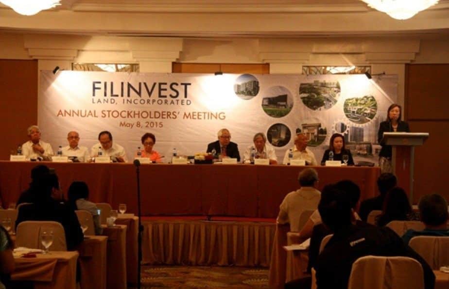 FILINVEST LAND ANNUAL STOCKHOLDERS MEETING