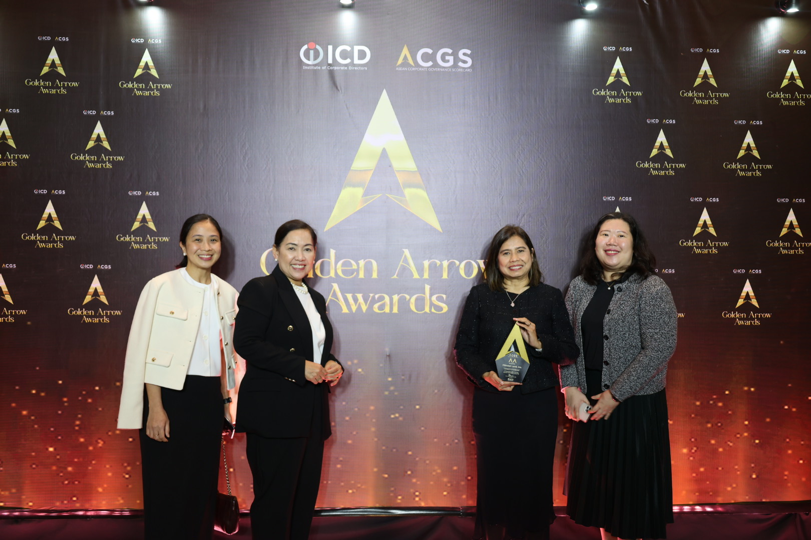 L-R: Atty. Katrina Clemente-Lua (FLI Corporate Secretary and Corporate Information Officer), Atty. Victoria Beltran (FLI General Counsel and Compliance Officer), Venus Mejia (FLI CFO), and Atty. Jennifer Lee (FLI Assistant Corporate Secretary)